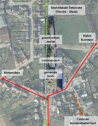 het stationsplein en de nabije omgeving